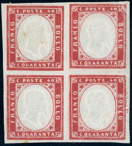 1860 - 40 cent. rosso (16C), ... 