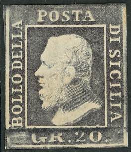 1859 - 20 grana ardesia violaceo ... 