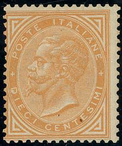 1866 - 10 cent. De La Rue, ... 