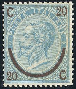 1865 - 20 cent. su 15 cent. Ferro ... 