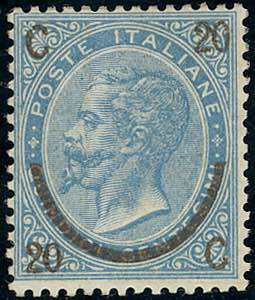 1865 - 20 cent. su 15 cent. Ferro ... 
