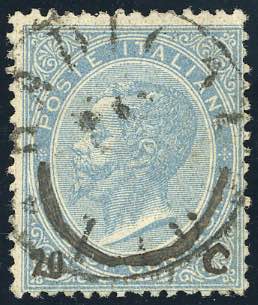 1865 - 20 cent. su 15 cent. Ferro ... 