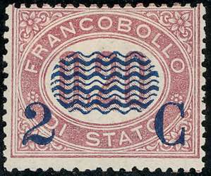 1878 - 2 cent. su 0,20 lire ... 