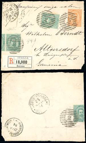 1884 - 5 cent., 10 cent., singolo ... 