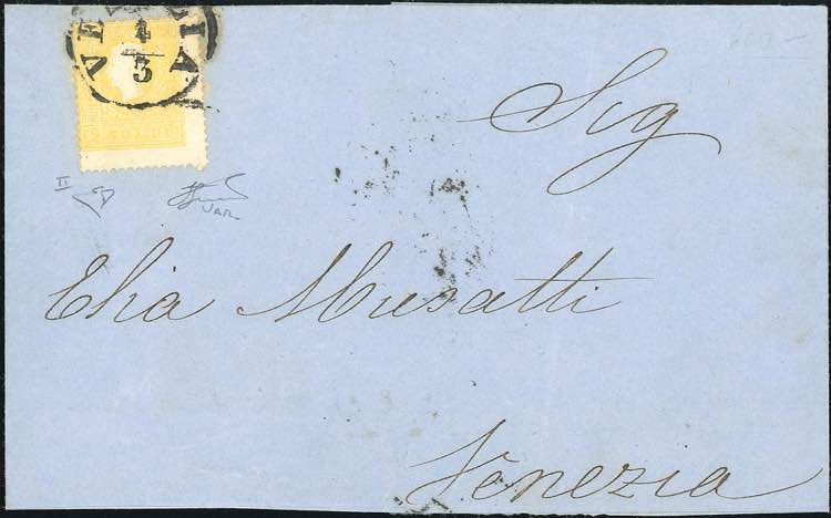 1860 - 2 soldi giallo, II tipo, ... 