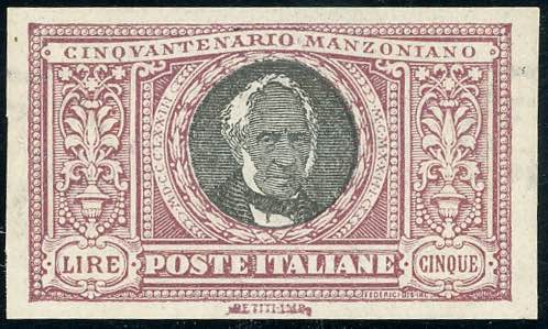 1923 - 5 lire Manzoni, non ... 