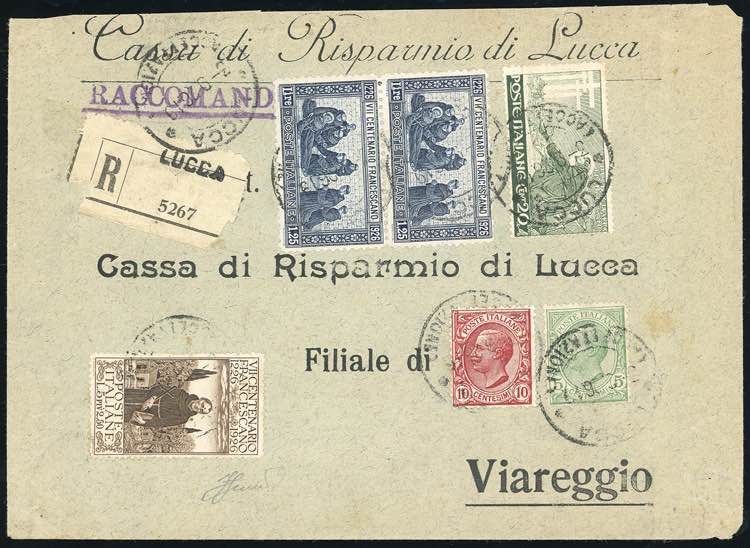 1926 - 5 + 2,50 lire, 20 cent., ... 