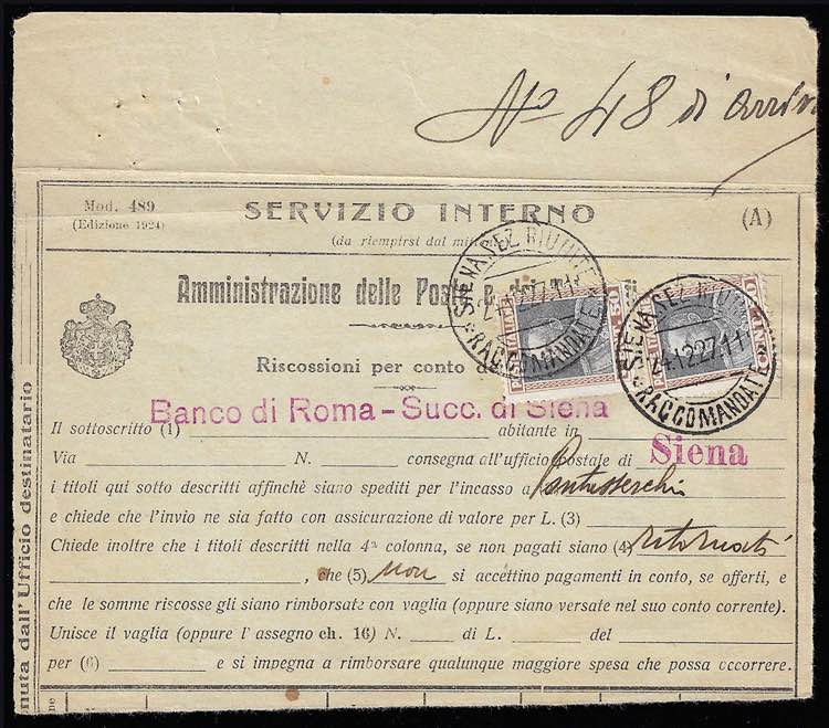 1927 - 50 cent. Parmeggiani, due ... 