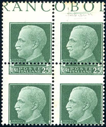 1929 - 25 cent. Imperiale, blocco ... 