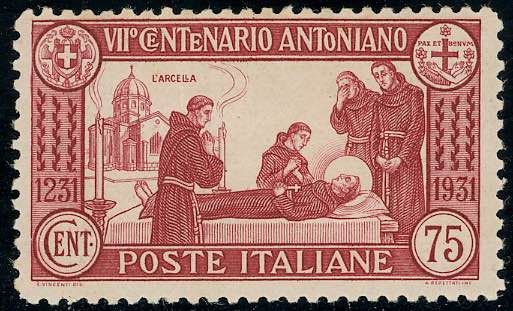 1931 - 75 cent. S.Antonio, dent. ... 
