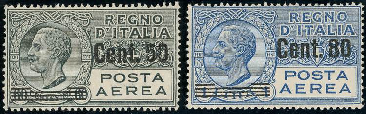 1927 - Soprastampati (8/9), nuovi, ... 