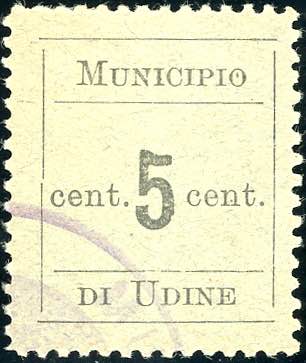 UDINE 1918 - 5 cent. dentellato ... 