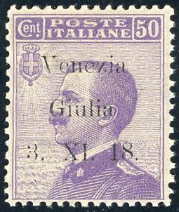 VENEZIA GIULIA 1918 - 50 cent. ... 