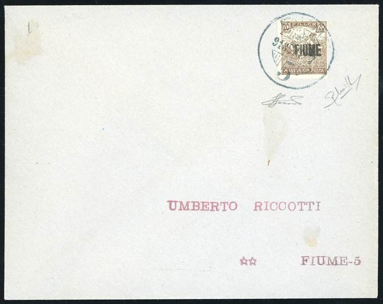 FIUME 1918 - 20 f. bruno, ... 