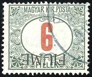 FIUME SEGNATASSE 1918 - 6 f. cifra ... 