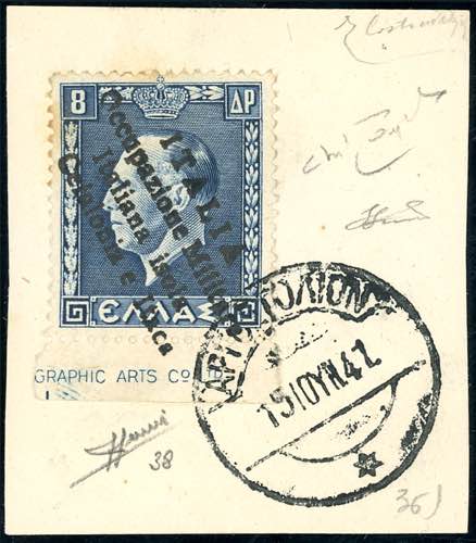 EMISSIONI DI ARGOSTOLI 1941 - 8 d. ... 