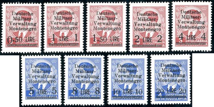 OCCUPAZIONE TEDESCA MONTENEGRO ... 