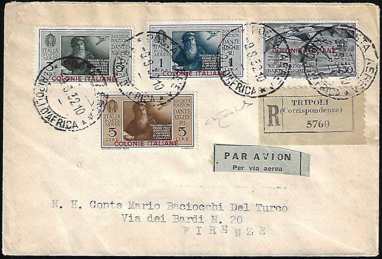 POSTA AEREA 1932 - 50 cent., 1 ... 