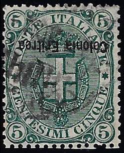 1893 - 5 cent. Stemma, soprastampa ... 