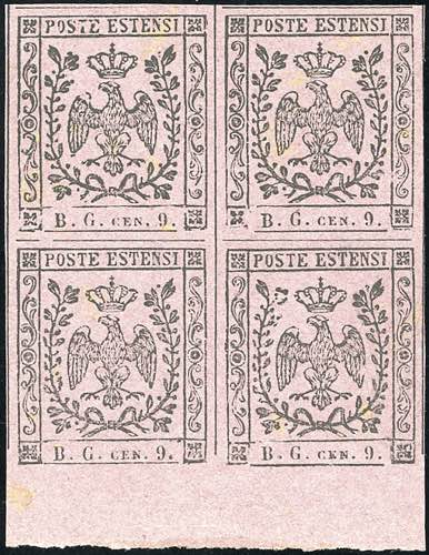 1853 - 9 cent. violetto grigio, ... 