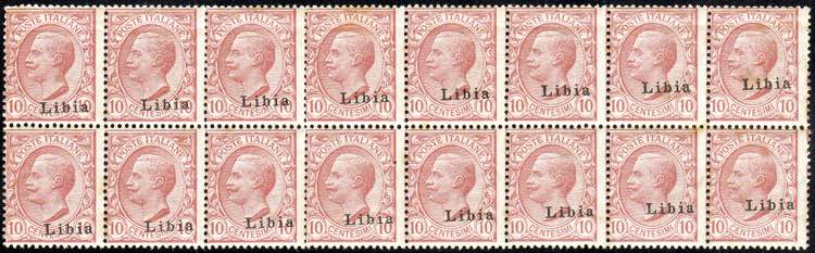 1912 - 10 cent. Leoni, soprastampa ... 