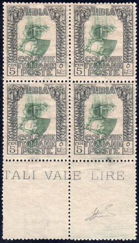 1921 - 5 cent. Pittorica, centro ... 