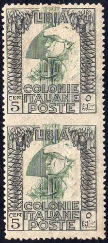 1921 - 5 cent. Pittorica, coppia ... 