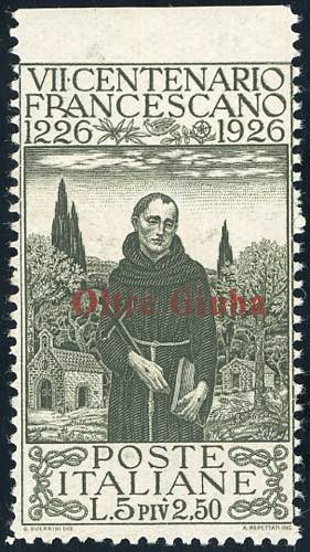 1926 - 5 + 2,50 lire S.Francesco, ... 