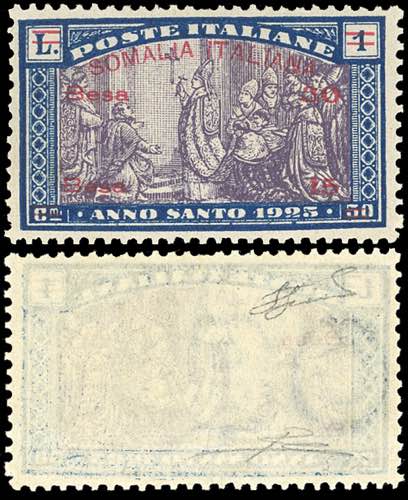 1925 - 30 b. + 15 b. su 1 lira ... 