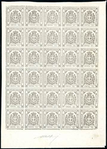 1859 - 15 cent. grigio (14), ... 
