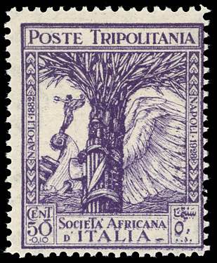 1928 - 50 + 10 cent. Pro Società ... 