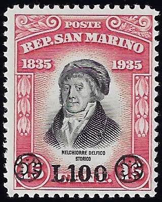 1948 - 100 lire su 15 c. Delfico ... 