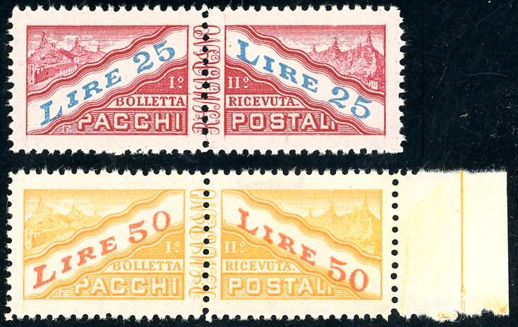 1946 - 25 e 50 lire (31/32), gomma ... 