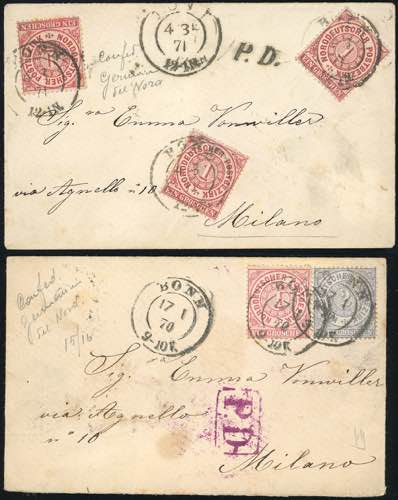 GERMANIA - ANTICHI STATI 1852/1890 ... 