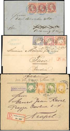 GERMANIA 1870/1907 - Tre lettere ... 