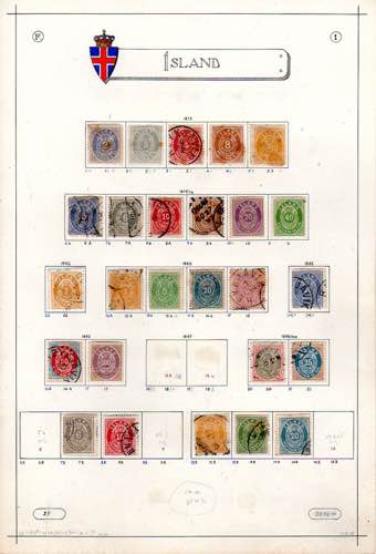 ISLANDA 1873/1970 - Avanzatissima ... 