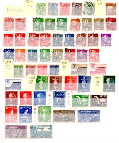 NORVEGIA 1911/1992 - Collezione di ... 