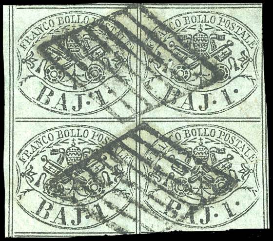 1852 - 1 baj verde grigiastro, ... 