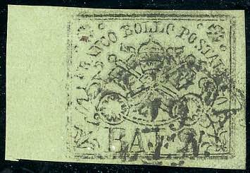 1854 - 2 baj verde giallastro, ... 