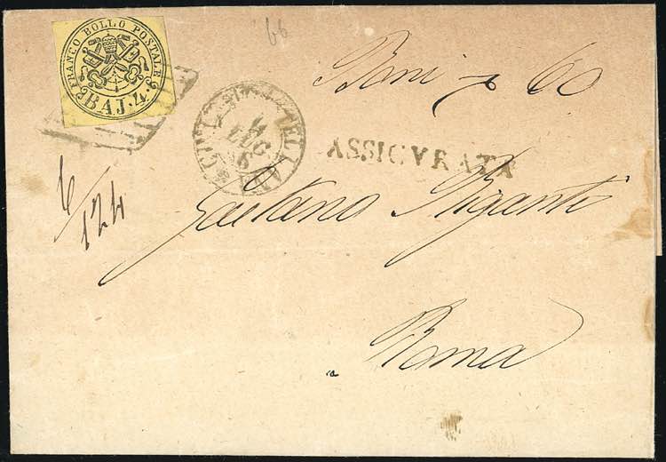 1866 - 4 baj giallo (5A), ... 