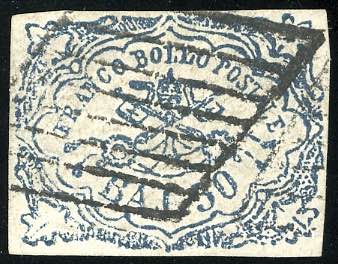 1864 - 50 baj azzurro oltremare ... 