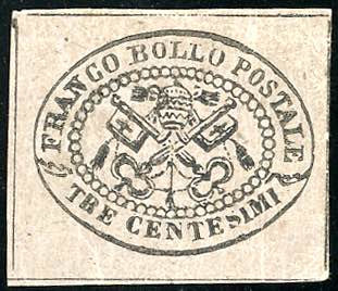 1867 - 3 cent. grigio rosa (14), ... 
