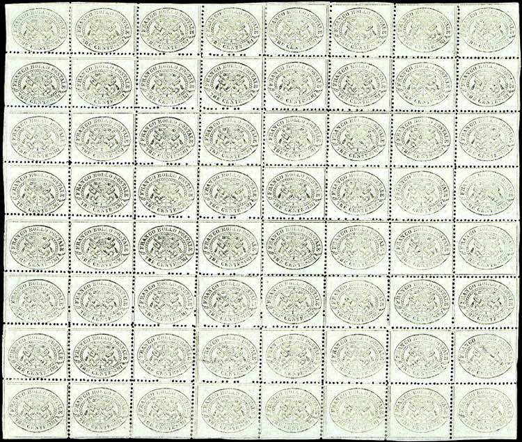 1867 - 3 centesimi grigio chiaro ... 