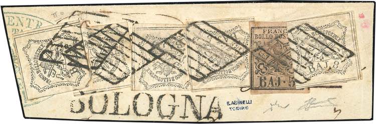 FALSI PER POSTA 1855 - 8 baj ... 