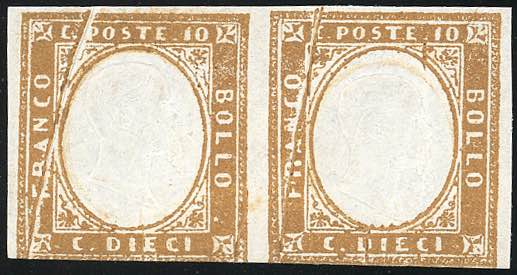 1863 - 10 cent. bistro scuro ... 