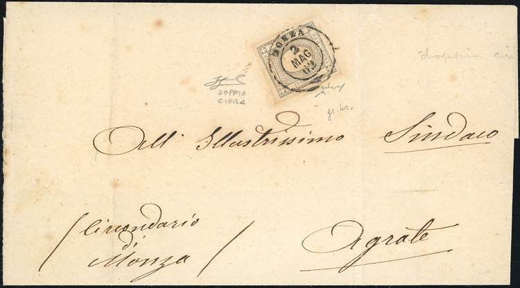 1862 - 2 cent. per stampati, ... 