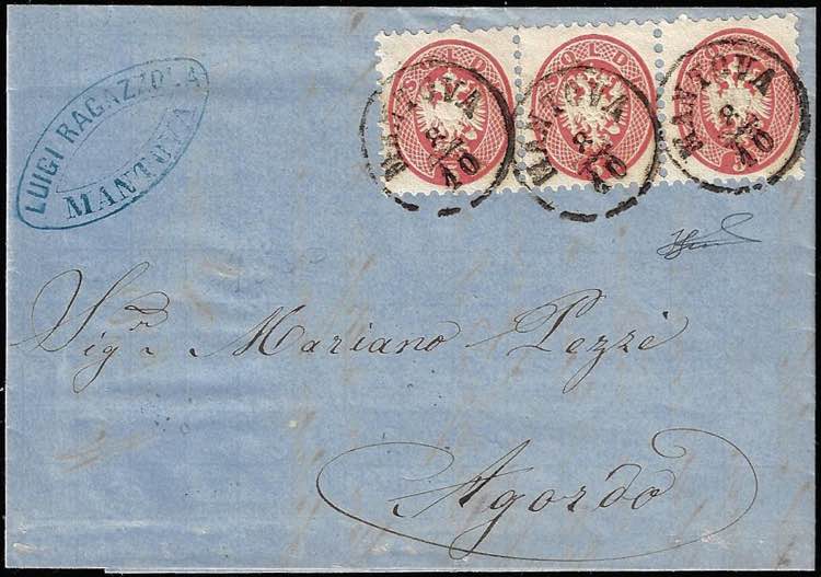 1865 - 5 soldi rosa, dent. 9 1/2 ... 