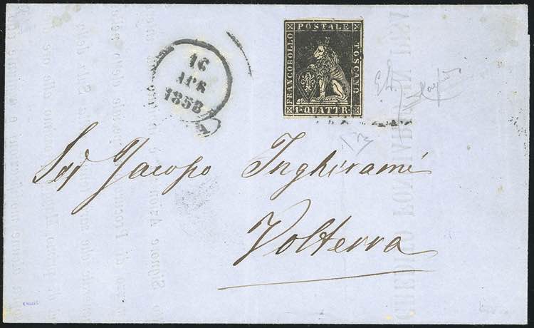 1858 - 1 quattrino nero, II ... 