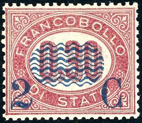 1878 - 2 cent. su 0,30 lire ... 