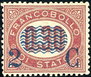 1878 - 2 cent. su 0,30 lire ... 